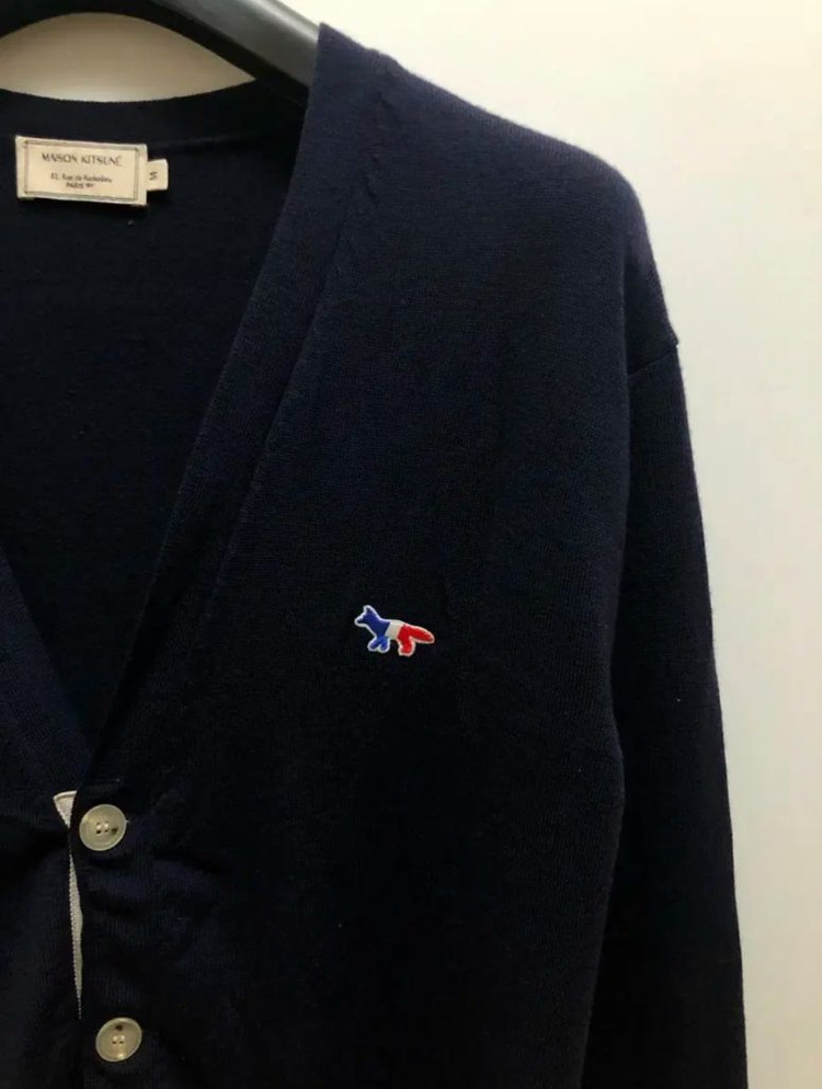 메종키츠네 정품 트리컬러폭스 가디건 이미지