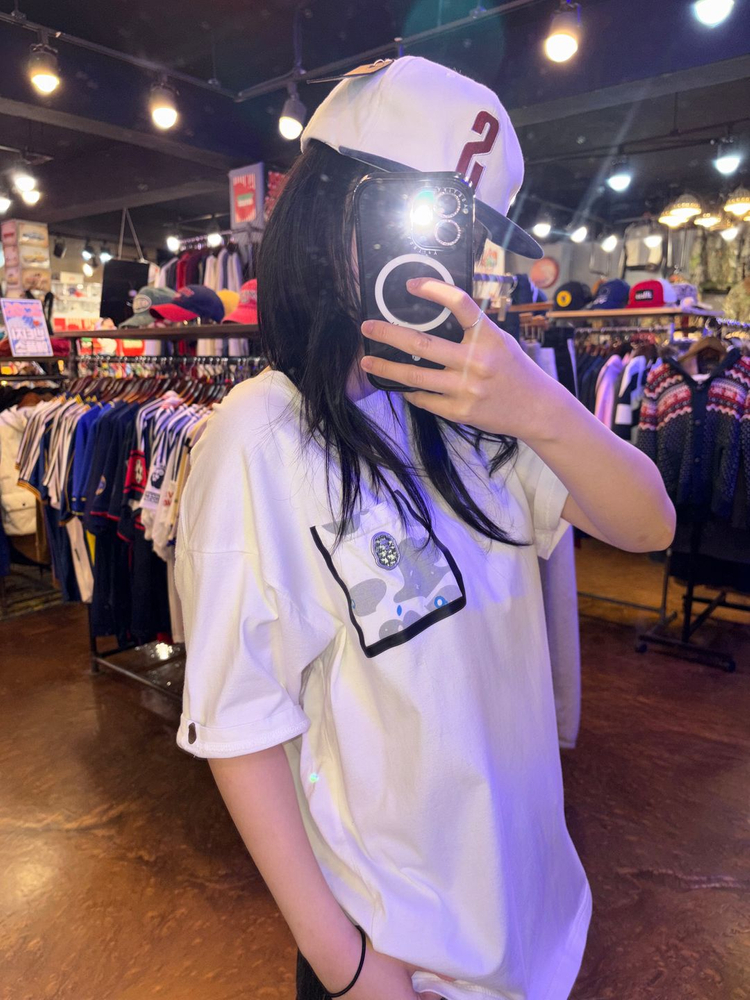 베이프 카모 포켓 반팔 티셔츠 이미지