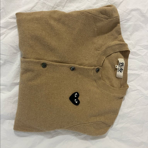 꼼데가르송 가디건 베이지 M