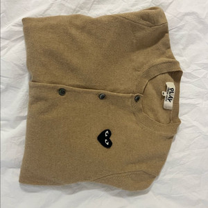 꼼데가르송 가디건 베이지 M