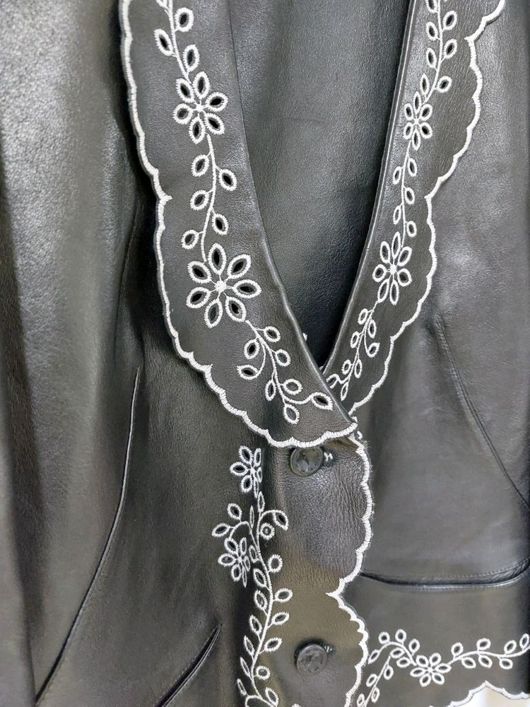 알렉산더 맥퀸 가죽 쟈켓--1