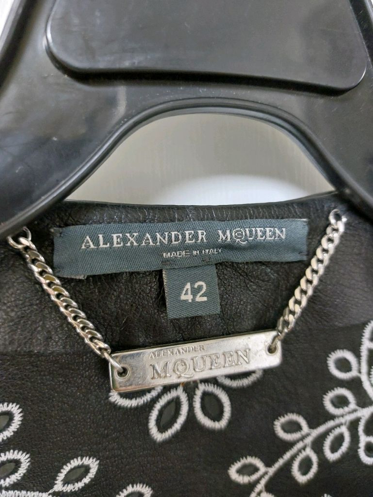 알렉산더 맥퀸 가죽 쟈켓--3