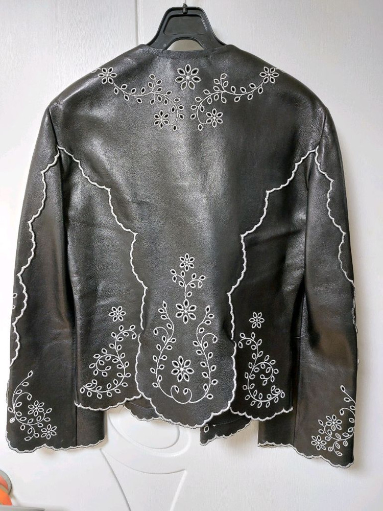 알렉산더 맥퀸 가죽 쟈켓--4