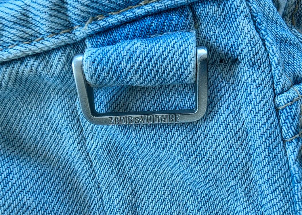 쟈딕앤볼테르 여성 데님 데미지 워싱 스터드청바지.30.--3