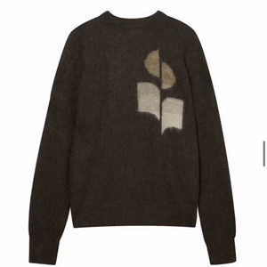 이자벨마랑 맨 브라운 로고프린트 모헤어혼방 니트 S 사이즈