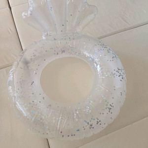 유아 여아 반짝이 물놀이 튜브 수영 링