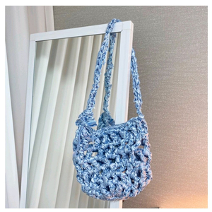 (새상품) 핸드메이드 네트 바구니 가방 백