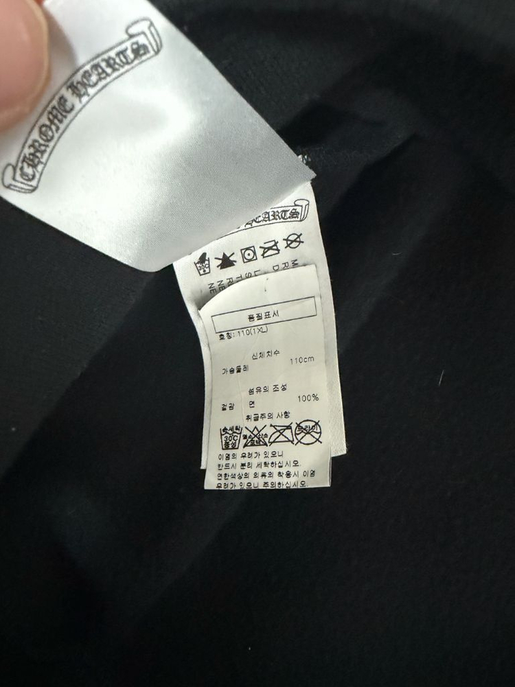 크롬하츠 홀스슈 플로랄 후드티 블랙 XL 이미지