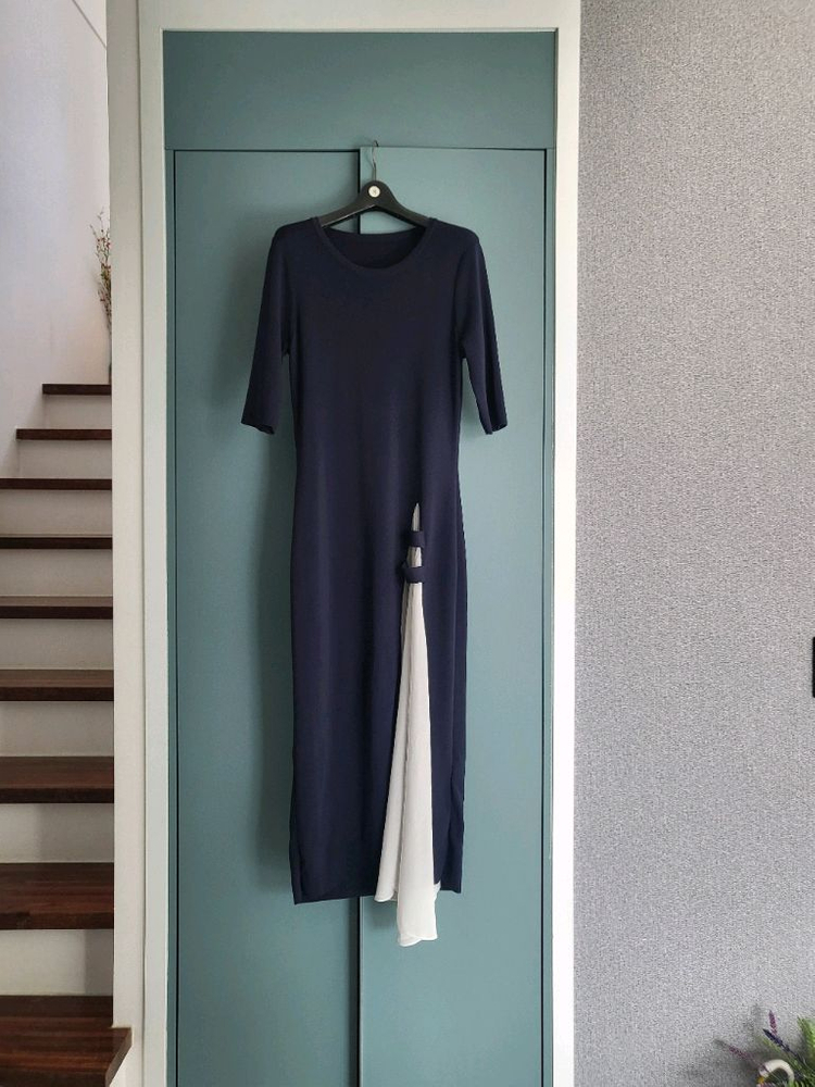 수입 우아한 니트 롱원피스(반택포)--3