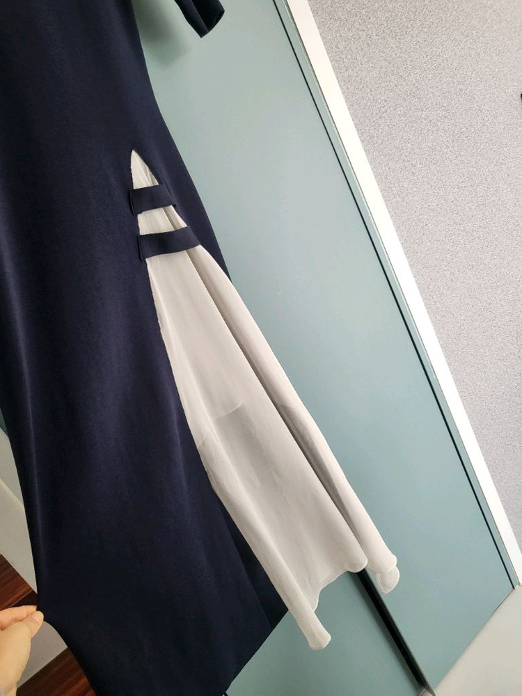 수입 우아한 니트 롱원피스(반택포)--6