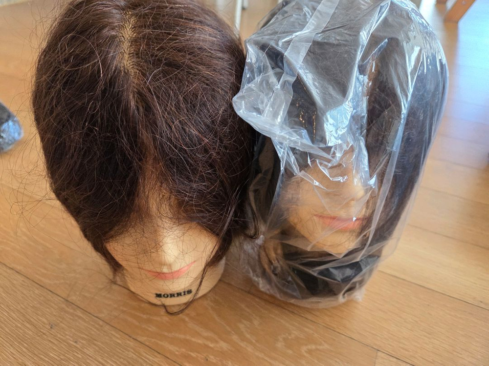 헤어 국가고시 마타하리 모리스 헤어 연습용 가발 세트--2