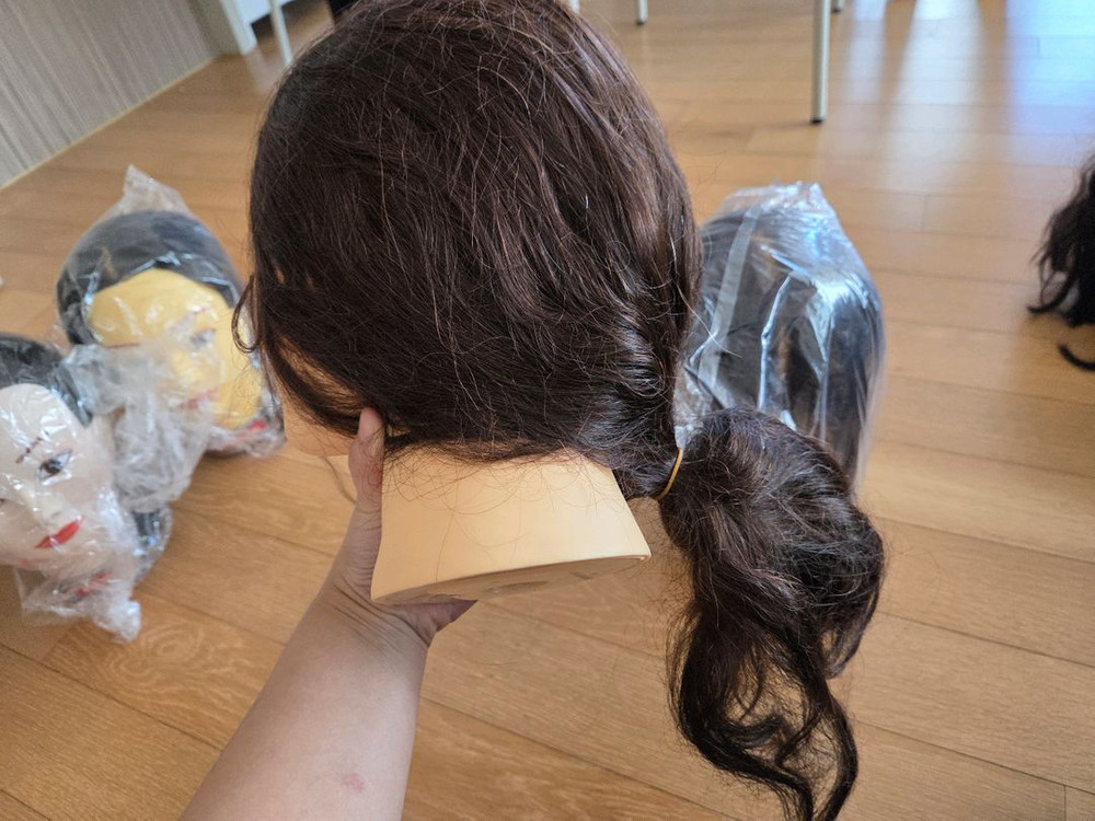 헤어 국가고시 마타하리 모리스 헤어 연습용 가발 세트--3