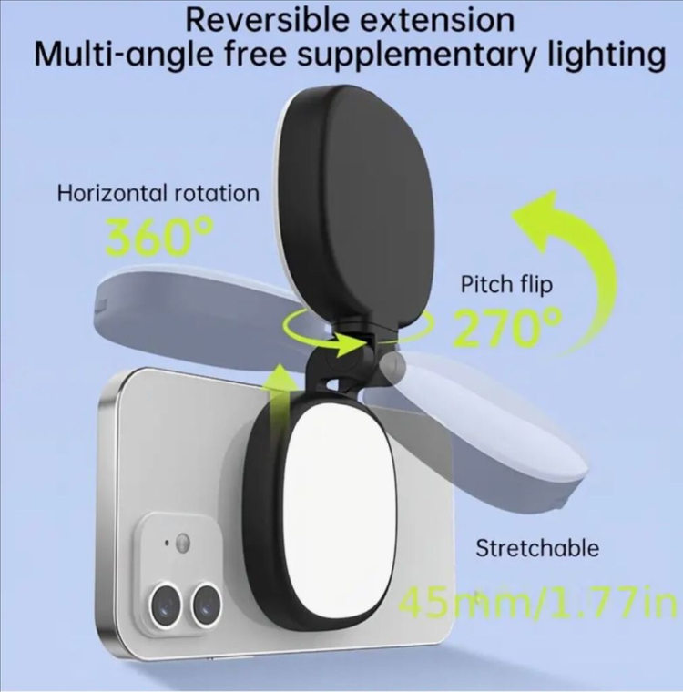 USKEY VISION 스마트폰 셀카라이트 LED 조명--2