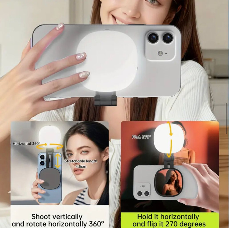 USKEY VISION 스마트폰 셀카라이트 LED 조명--4