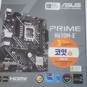 ASUS Prime H610M-E 메인보드(새상품) 이미지