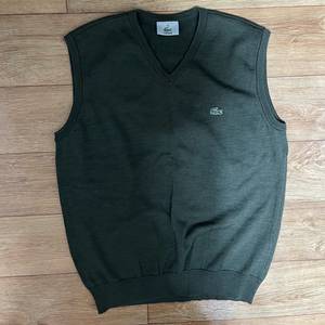 라코스테 카키 그린 조끼