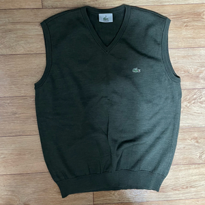 라코스테 카키 그린 조끼