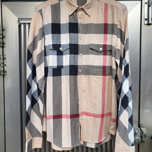 정품 버버리 브릿 체크 셔츠 M 상태양호