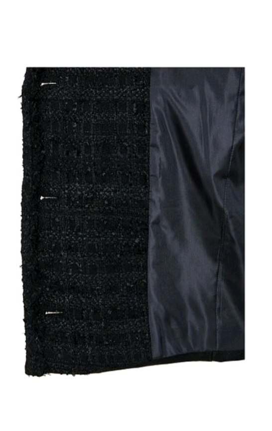 [새상품]보브(VOV ) 트위드 트림 더블 레더 자켓--5