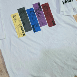 명탐정코난 반팔 티셔츠 쿠도 신이치 아무로 토오루 아카이 슈이치 하이바라