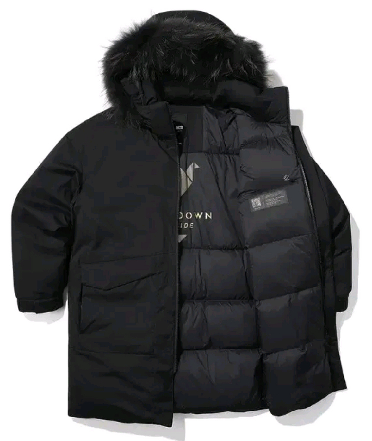 (새제품)K2 씬에어 바이브업 롱패딩 남성 블랙100,105,110 이미지