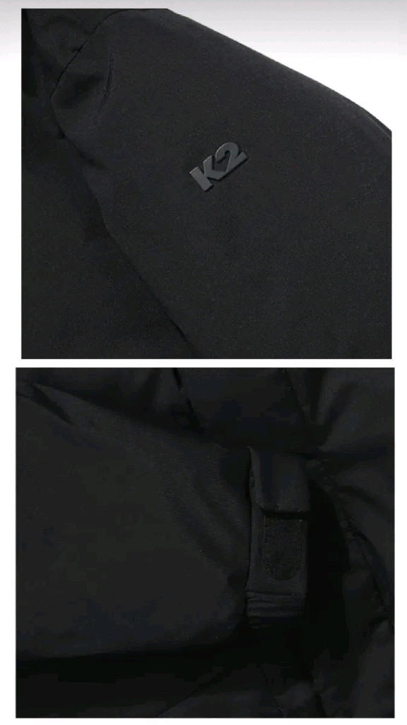 (새제품)K2 씬에어 바이브업 롱패딩 남성 블랙100,105,110 이미지
