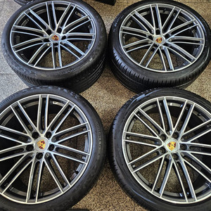 포르쉐 9Y0 카이엔터보 터보4 정품 22인치 휠 타이어 셋트