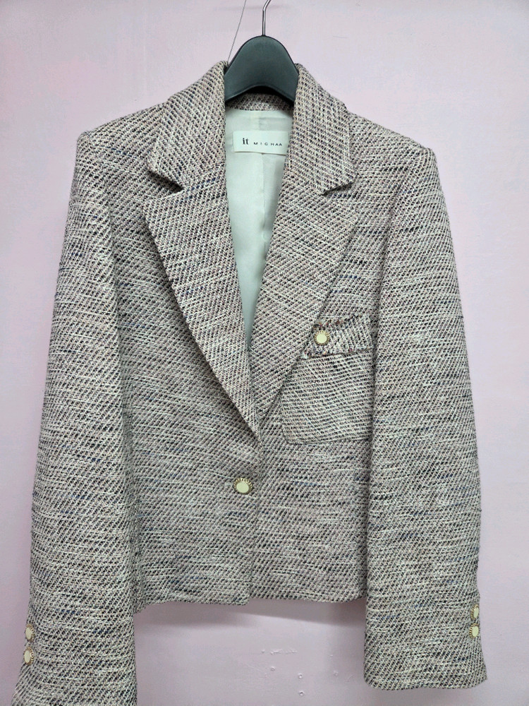 잇미샤 포켓 포인트 트위드 자켓--1