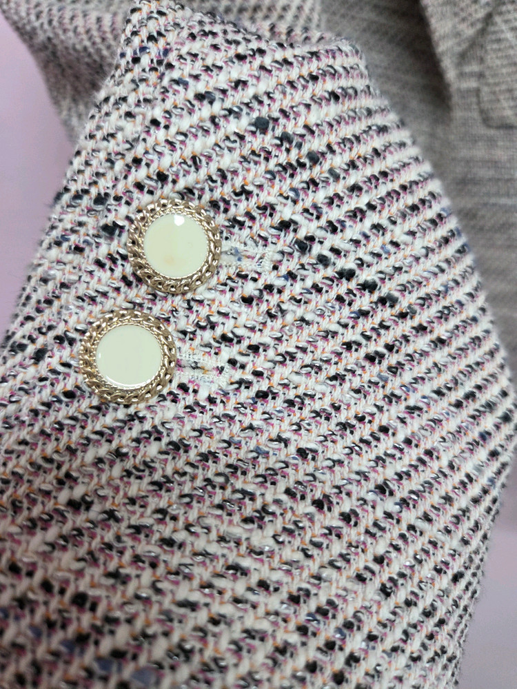 잇미샤 포켓 포인트 트위드 자켓--4