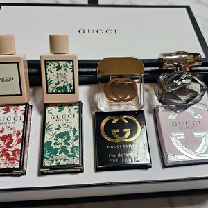 선물용 급쳐 구찌 명품 럭셔리 미니 4종 각5ml 향수 세트 미개봉 새상품