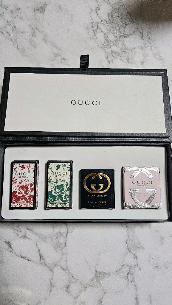 선물용 급쳐 구찌 명품 럭셔리 미니 4종 각5ml 향수 세트 미개봉 새상품--1