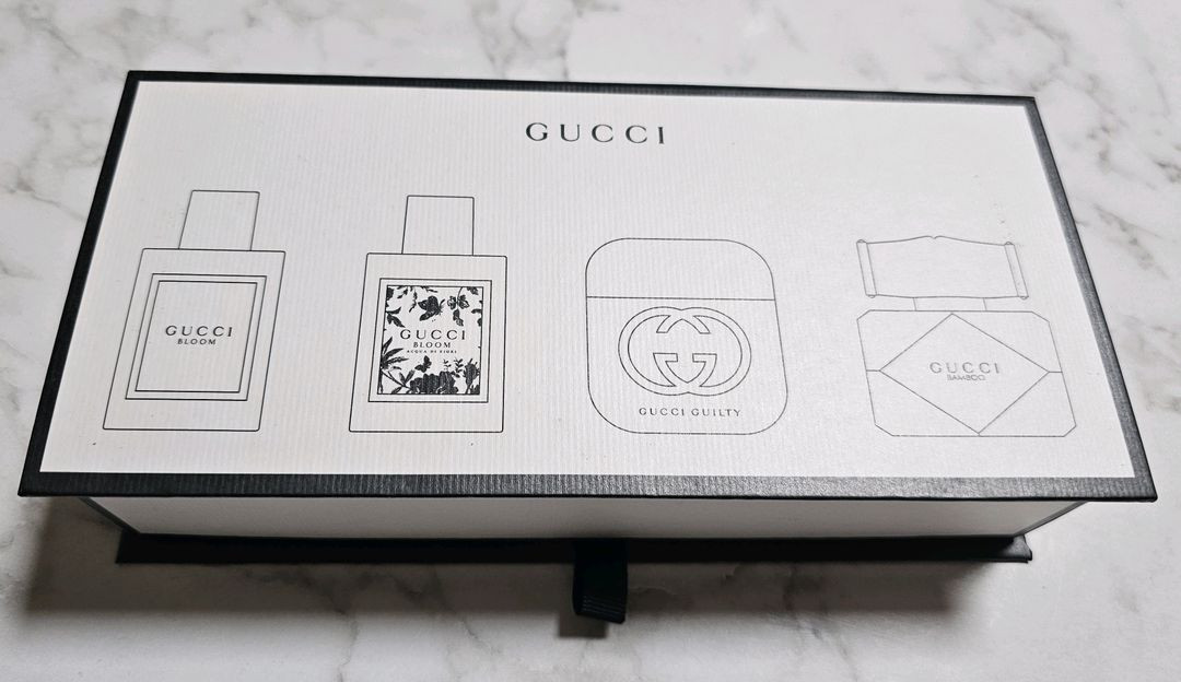 선물용 급쳐 구찌 명품 럭셔리 미니 4종 각5ml 향수 세트 미개봉 새상품--3