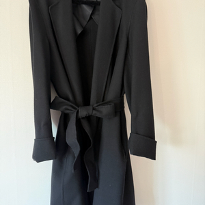 JOSEPH 블랙 울 혼방 코트 40사이즈