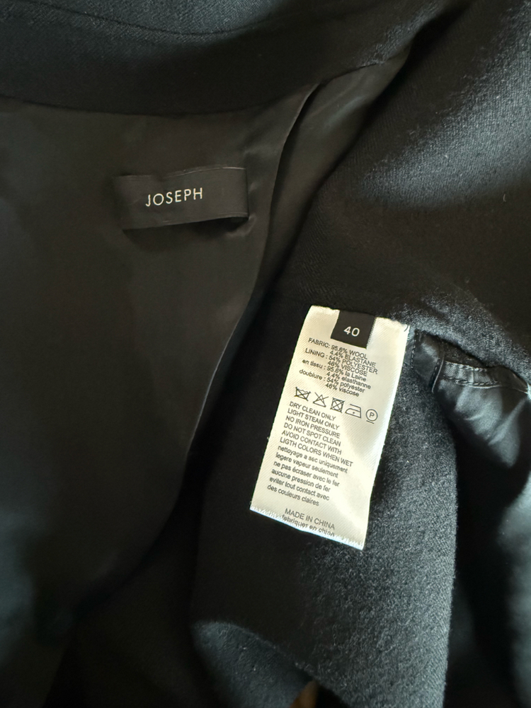 JOSEPH 블랙 울 혼방 코트 40사이즈--2