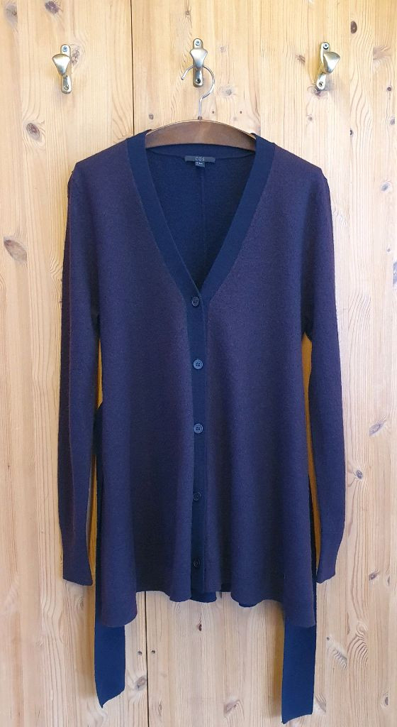 66.COS 테리 벨트립 가디건--1