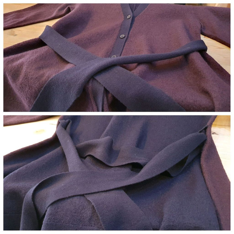 66.COS 테리 벨트립 가디건--3