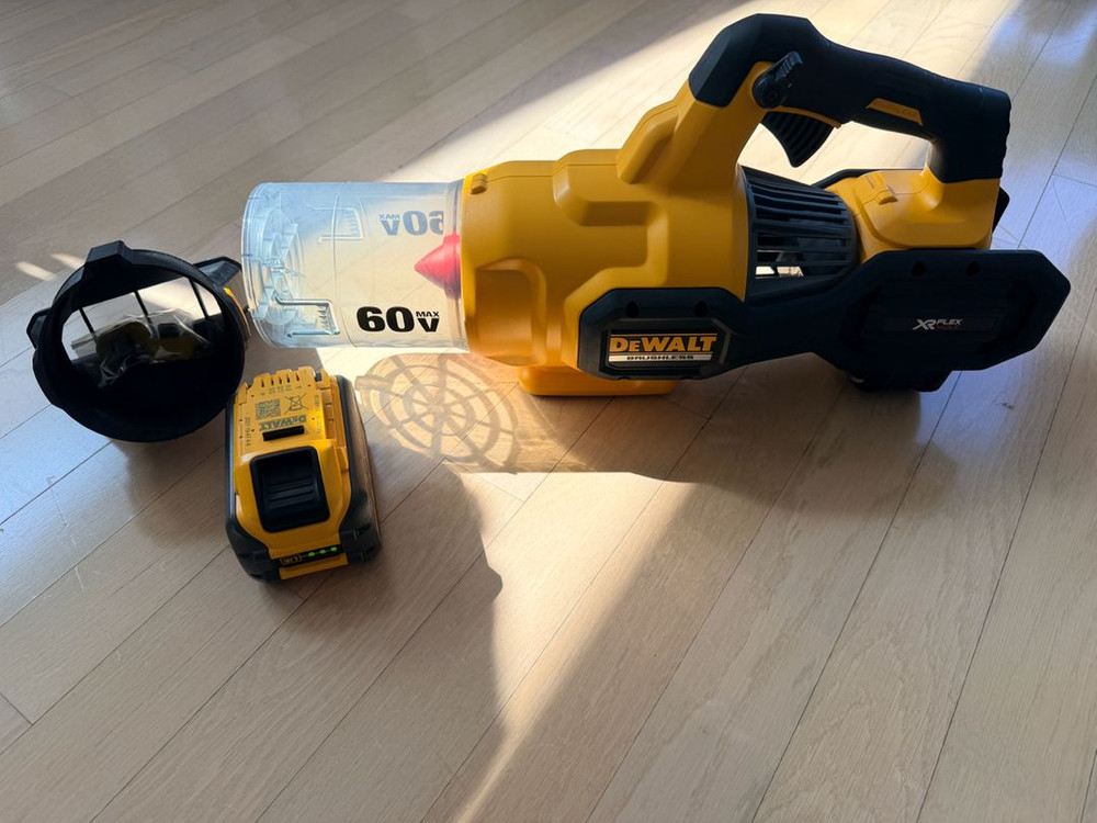 디월트 대포 60V MAX 송풍기 + 9AH 60v배터리+디월트소포(작은송풍기)+숏노즐세트(미사용품)--0