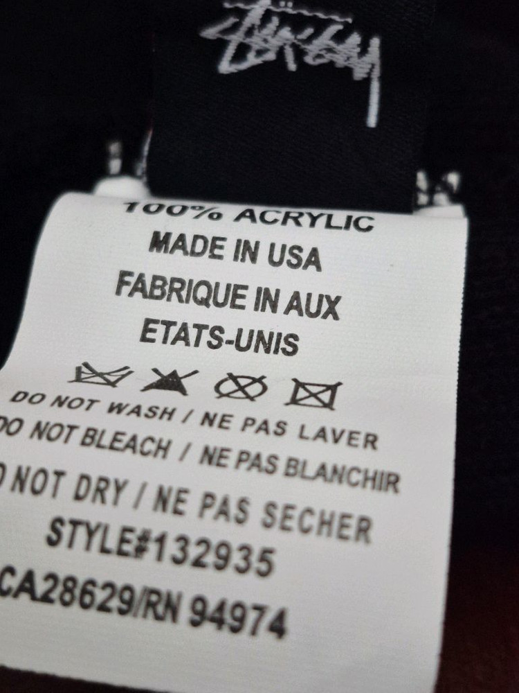 스투시 STUSSY 블랙 비니 이미지