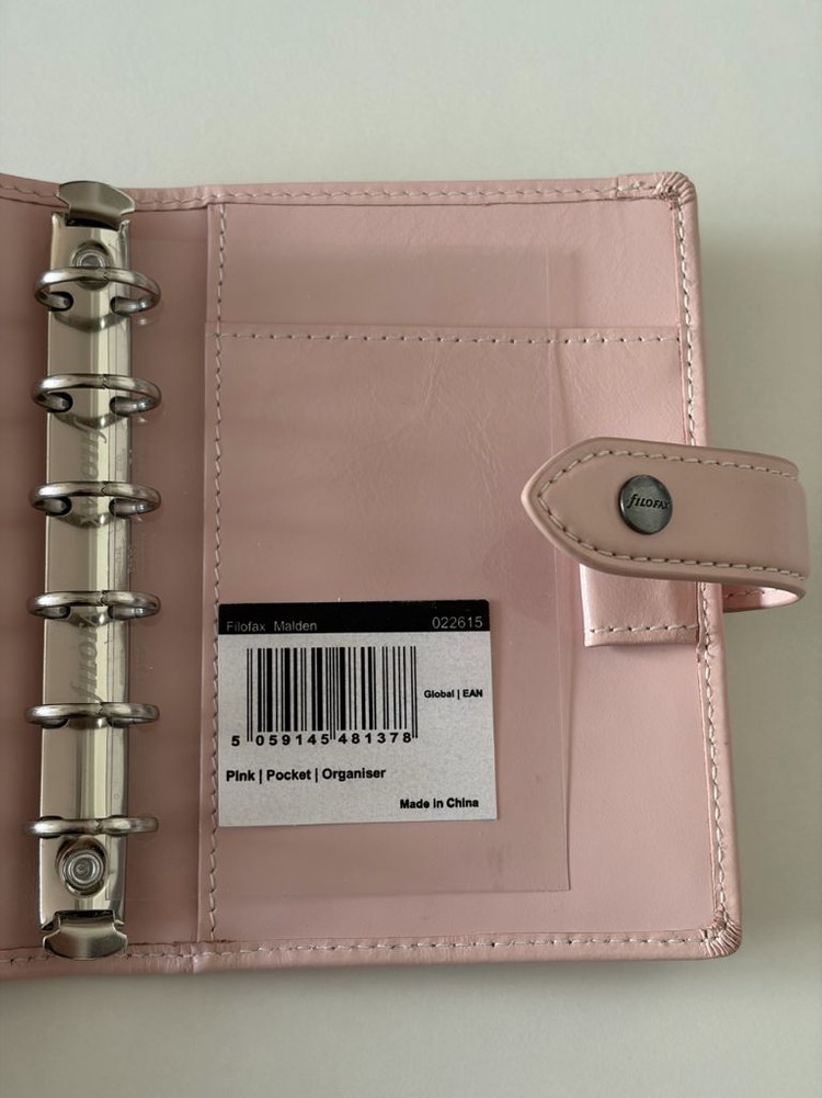 파일로팩스 몰든 a7 핑크 filofax (쇼핑백,박스o) 시스템바인더 다이어리 이미지