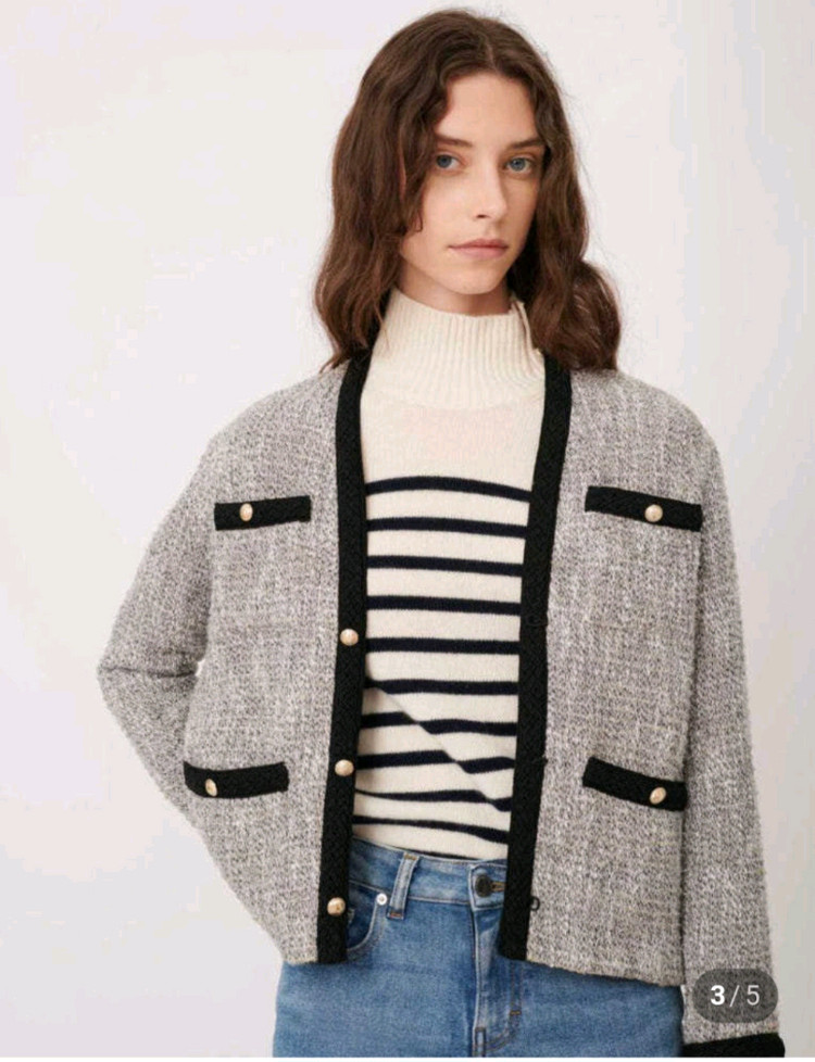 마쥬 트위드자켓 36사이즈--1