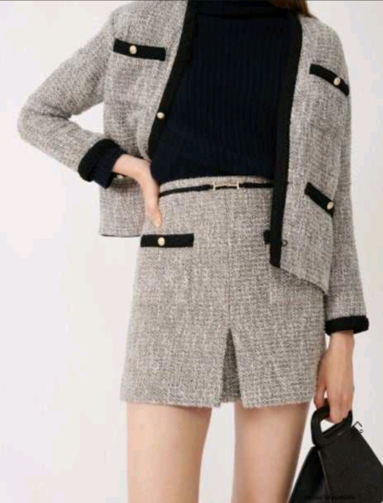 마쥬 트위드자켓 36사이즈--2