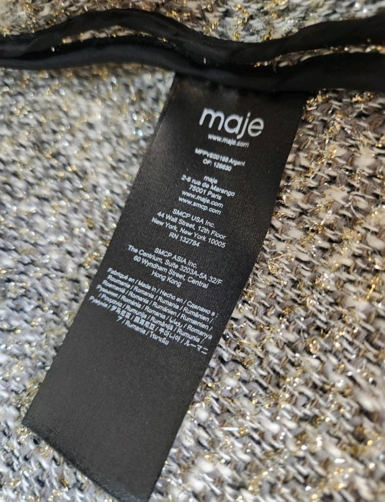 마쥬 트위드자켓 36사이즈--9