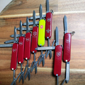 빅토리녹스 미니, 클래식, sd, 호각, 야광 등 이미지