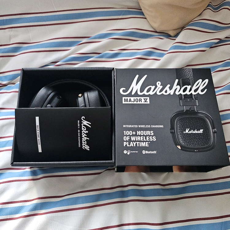 마샬 메이저5 블랙 헤드셋 판매합니다.(한국 소비코 정품)--5