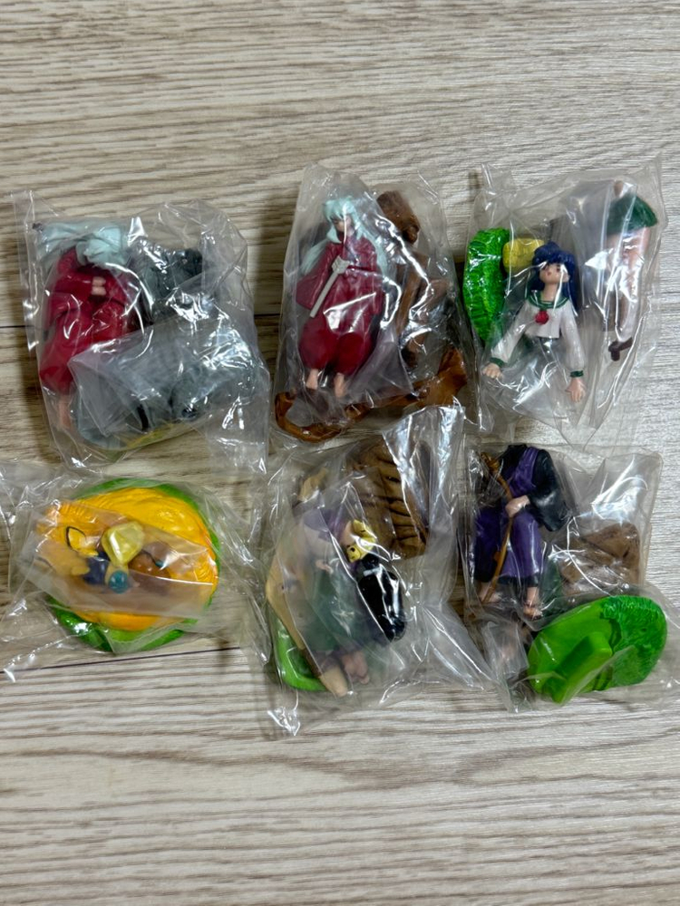 BANDAI 반다이 이누야샤 고전 피규어 HG시리즈 제3탄 전 6종 세트 이미지