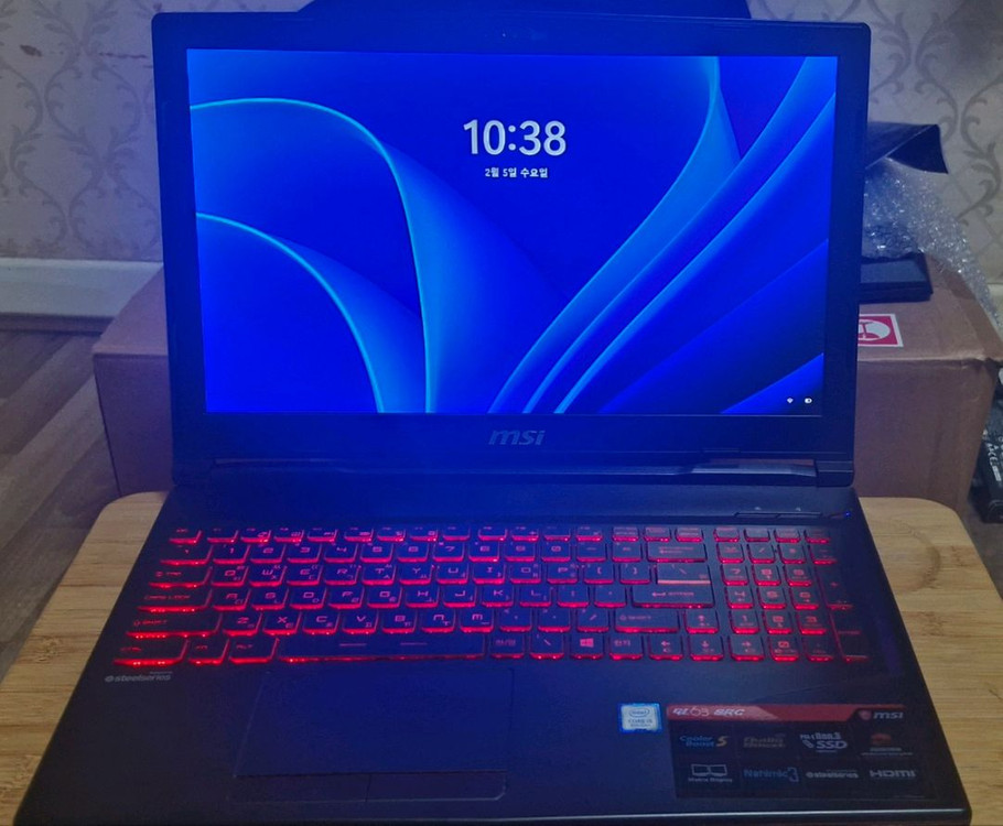 (안심결제)msi 게이밍 노트북 GTX 1050 팝니다 이미지
