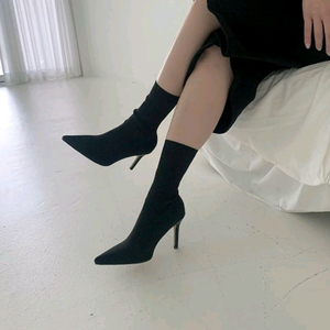 새상품,망고 스틸레토 앵클부츠 이미지