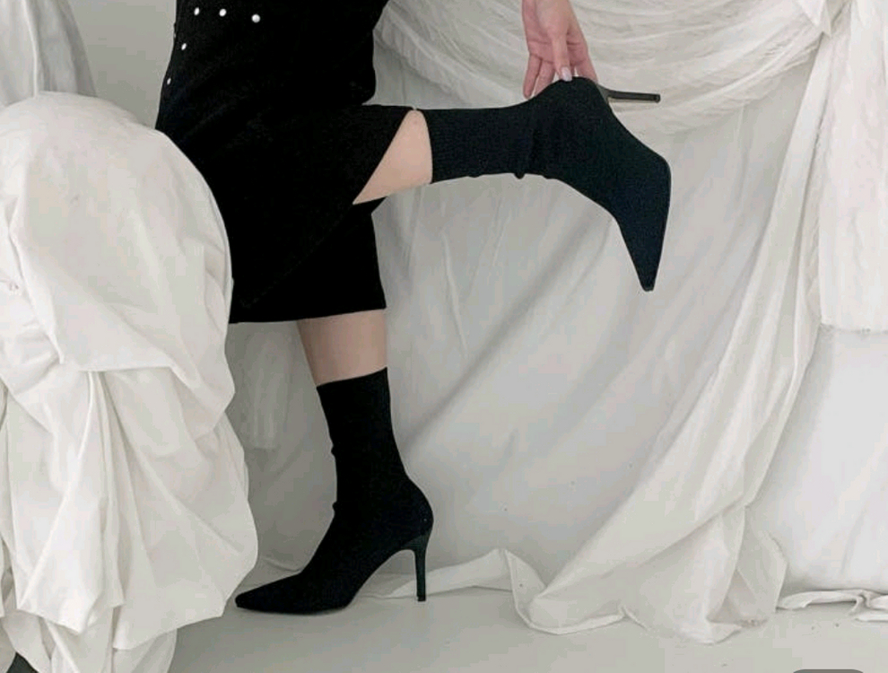 새상품,망고 스틸레토 앵클부츠 이미지