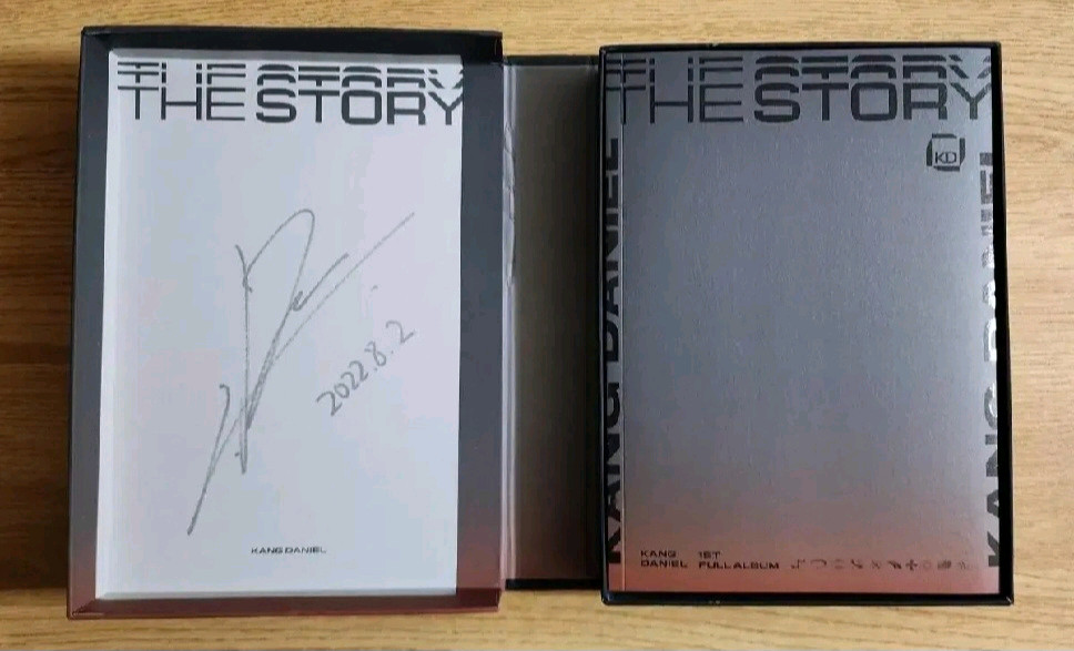 강다니엘 The story 비매 홍보용 싸인 싱글CD--2