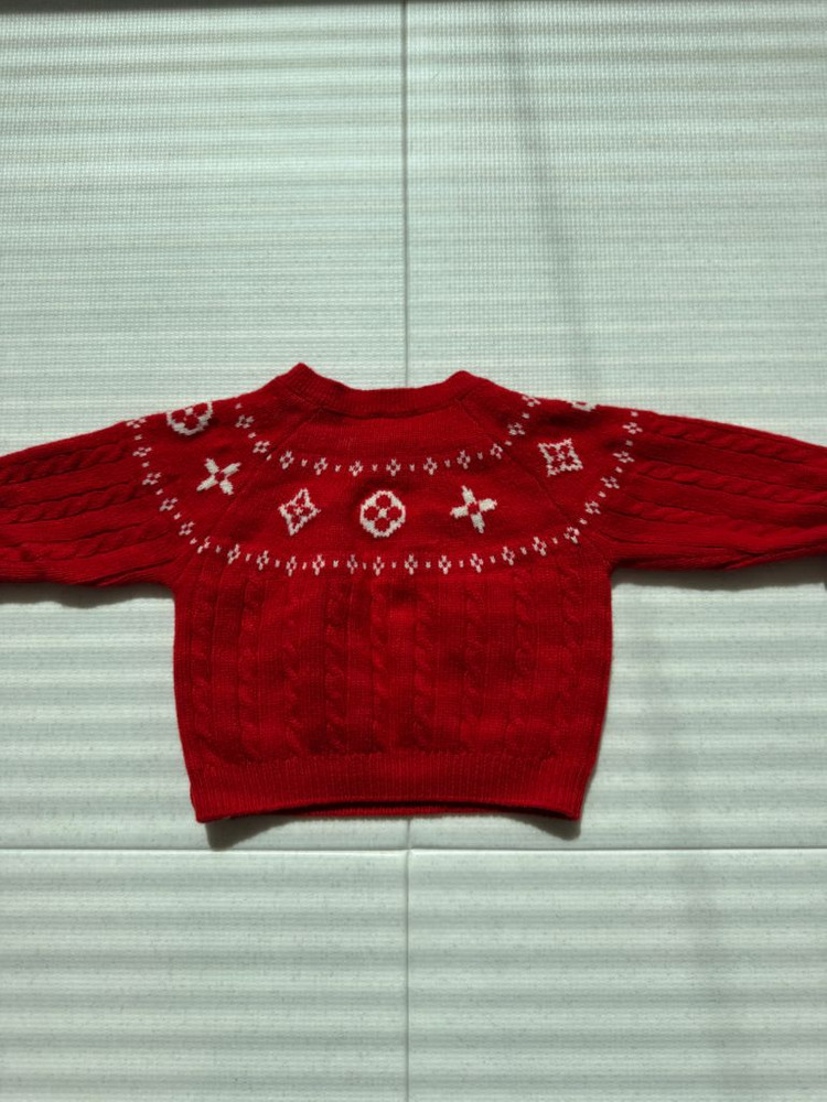 루이비통 아기용 캐시미어 셋업 6m--1